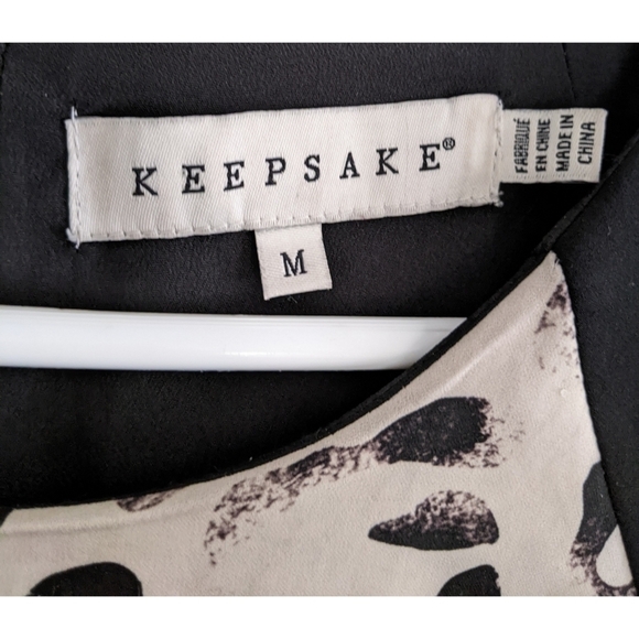 Keepsake Leopard Print Cuffed Sleeves Dress Medium - Picture 4 of 6